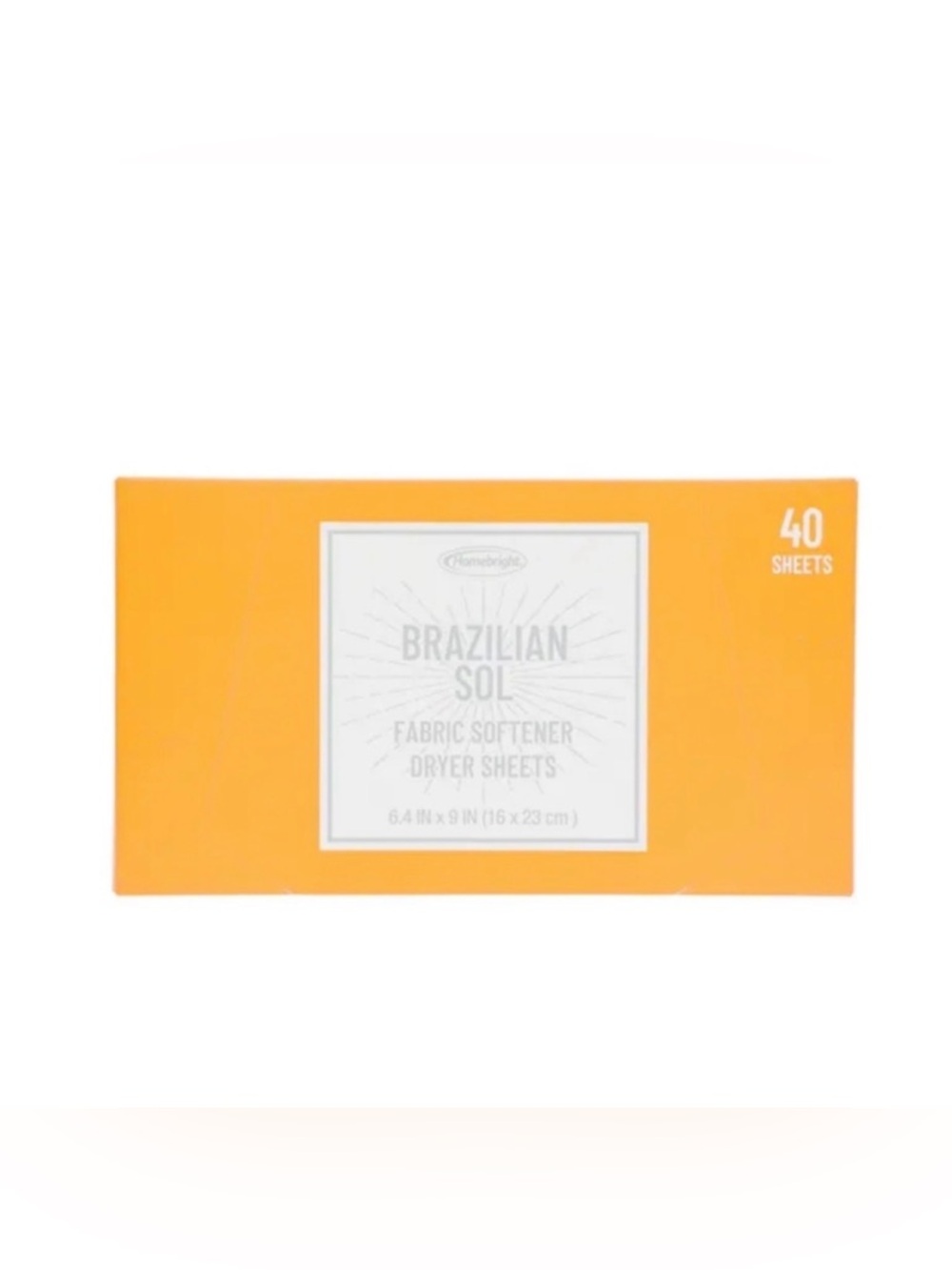 Brazilian Sol Fabric Softener Dryer Sheets - 40 pack